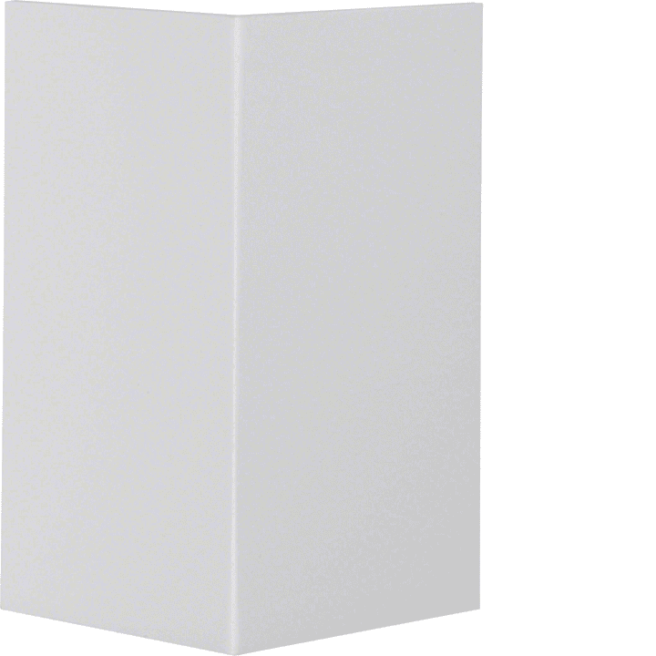 Hager L92887035 External Corner Lid, PVC, Light Grey, 70x70mm