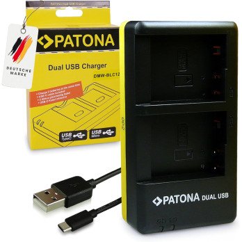 Charger Foto Dual Quick Panasonic DMW-BLC12E USB