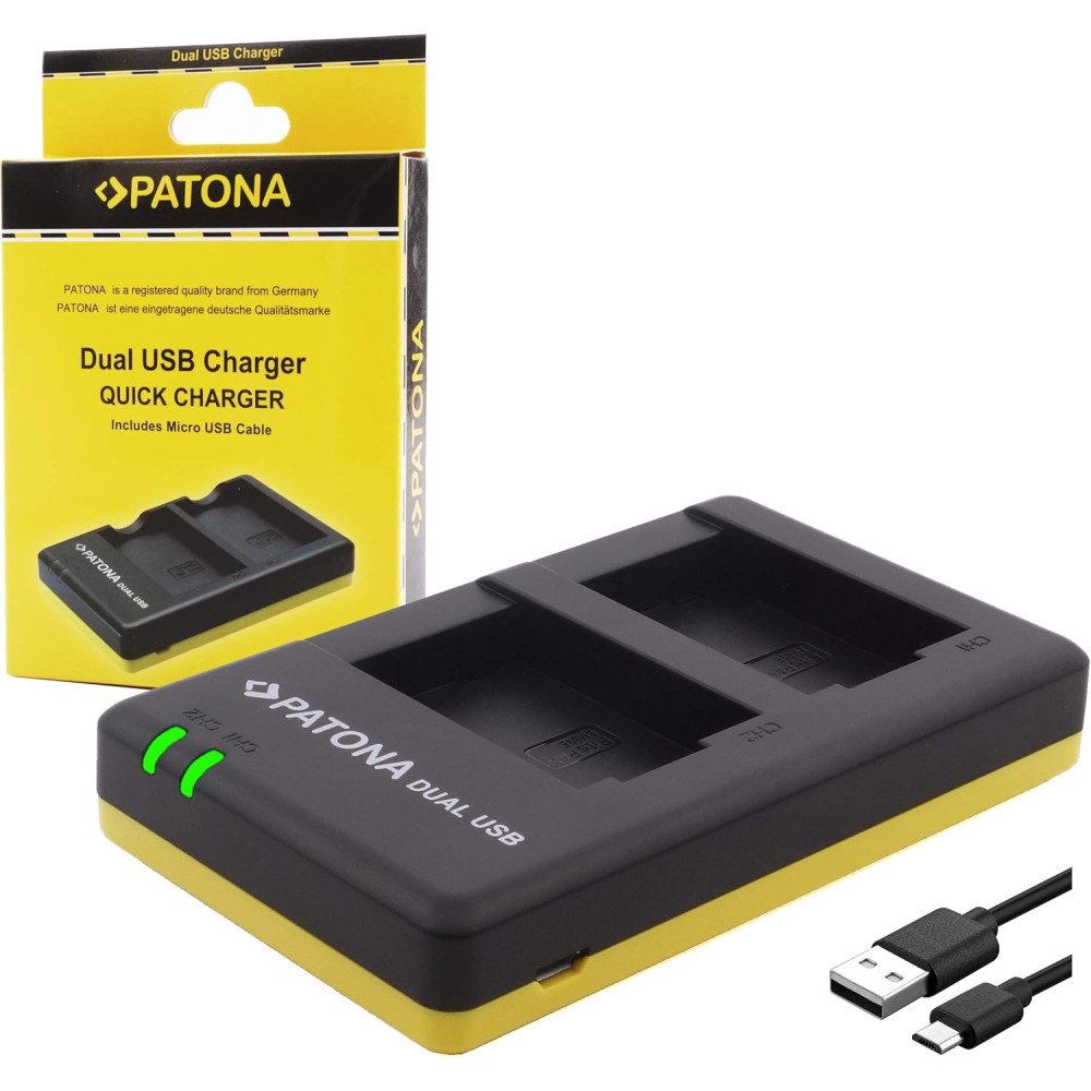 Laturi Foto Dual Quick Olympus BLS5 USB