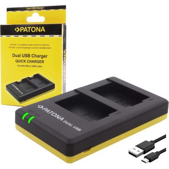 Laturi Foto Dual Quick Olympus BLS5 USB