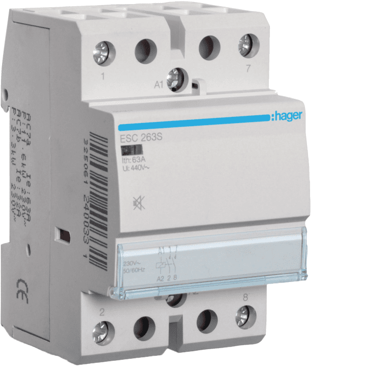 Hager ESC263S Humfree Contactor 63A 2NO 230V