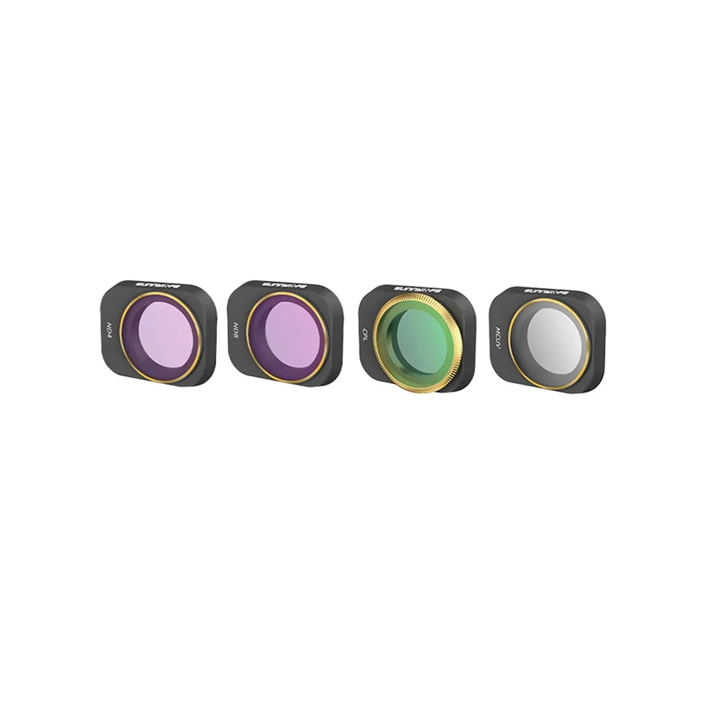 4 suodattimen sarja UV+CPL+ND4+ND8 Sunnylife DJI Mini 3 Prolle (MM3-FI418)