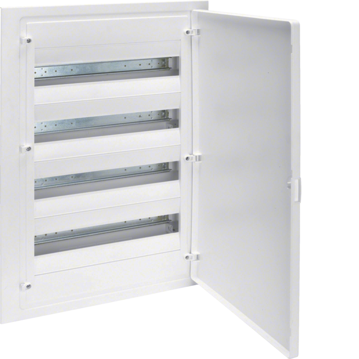 Hager VF418PZF Flush-Mounted Distribution Board 72 Modules White Door