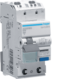 Hager ADS960D RCBO 1P+N 6kA C-10A 30mA A tipas