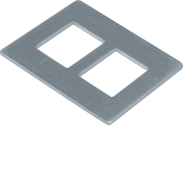 Hager GTVDM012 Support Plate for GTVD2/3 with 2x RJ45