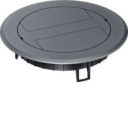 Hager BSR02KK7011 Plastic Hinged Cover for BSR02, Iron Grey