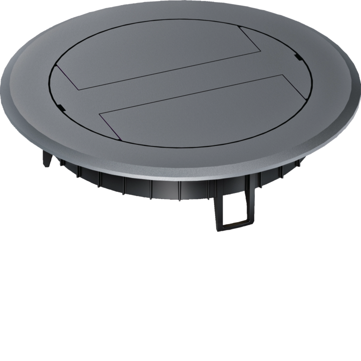Hager BSR02KK7011 Plastic Hinged Cover for BSR02, Iron Grey