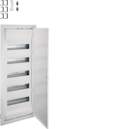 Hager VU60NE Flush-Mounted Enclosure, 5x12 MOD, IP30