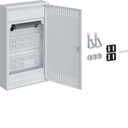 Hager VA36NW Volta Surface Mounted Distribution Board 3x12 Modules IP30 Steel Door