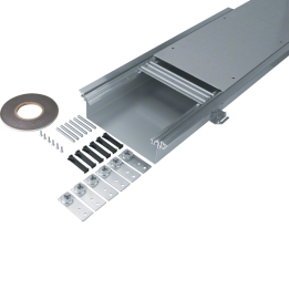 Hager BKWD300090 Floor Duct Trough 300x90 mm, Height Adjustable 90-130 mm