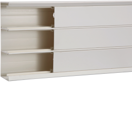 Hager GBD5016109016 3-Compartment Trunking 50x160mm White