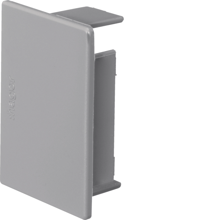 Hager LF4006067035 End Cap for HFR/LFH Duct 40x57mm Stone Grey