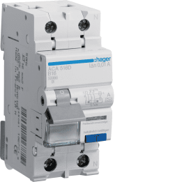 Hager ACA916D RCBO 1P+N 6kA B-16A 10mA A tipas