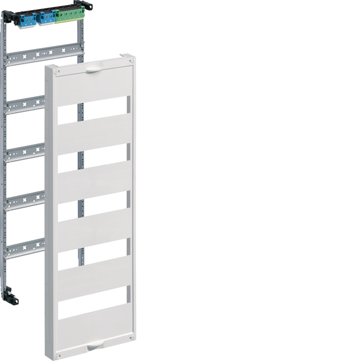 Hager UW51U Universal Distribution Board, 5-Row, 750mm Height, DIN Rail Mount