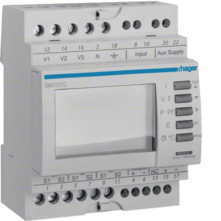 Hager SM101C Communicant modulinis daugiafunkcis matuoklis