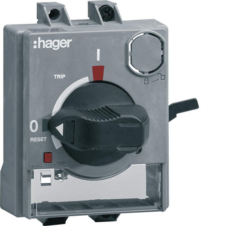 Hager HXS032H tiesioginė sukamoji rankena su užraktu, skirta P160