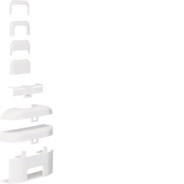Hager ATA163089016 T piece, ATEHA, 16x30, traffic white