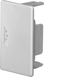 Hager LF3004567035 End Cap for LF Trunking 30x45mm Stone Grey