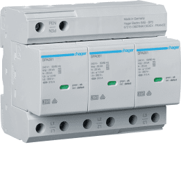 Hager SPA800 yhdistetty SPD T1+T2 25kA 3P TN-C