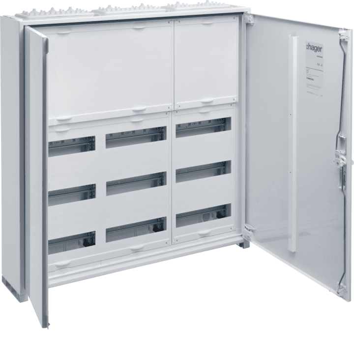 Hager FWB53N Universal Distribution Board Enclosure 3x5 Rows 800x800x161mm IP44