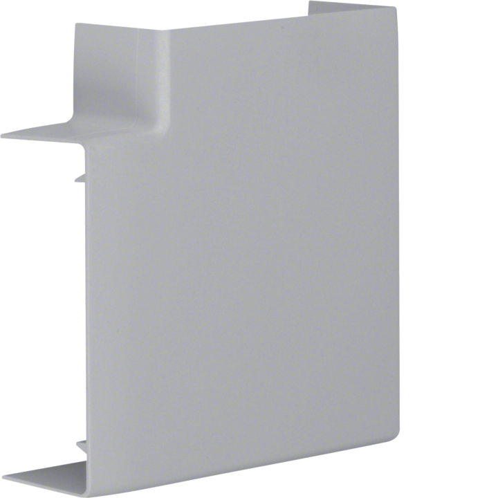 Hager LFF4011057030 Flat Angle for LF/LFF 40x110mm Floor Duct, Stone Grey