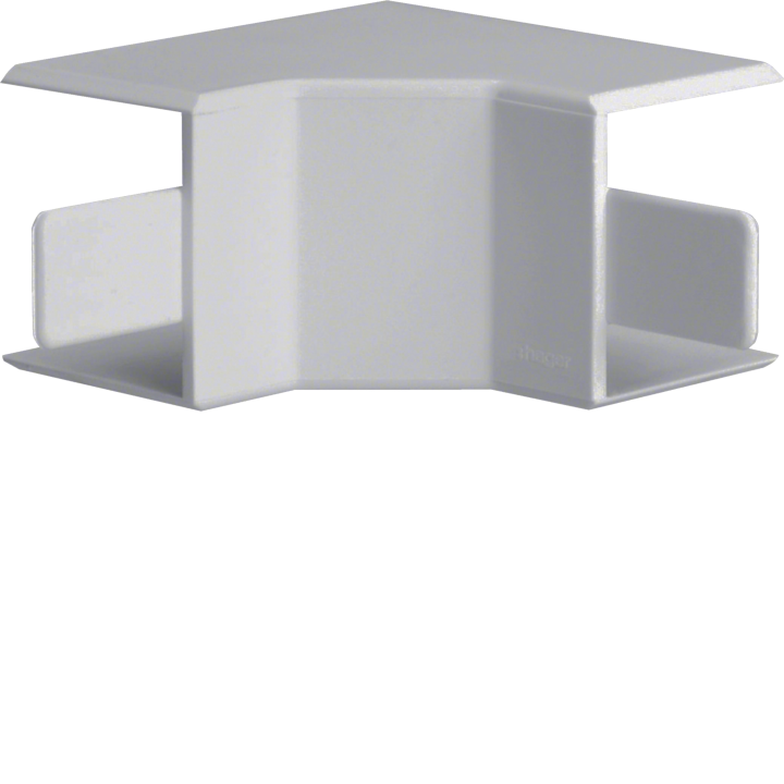 Hager LFF2003547035 Internal Corner for LF Duct 20x33mm Light Grey