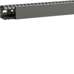 Hager BA7A40040 Slotted Panel Trunking 40x40mm, Grey