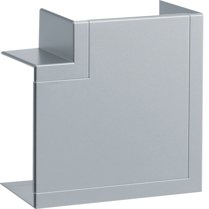 Hager BRP651005HLAN Flat Corner for Cable Trays, Natural Anodised Aluminium