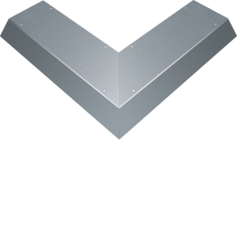 Hager AKBA2000701 Blind Lid External Corner 90° for AK Trunking 200x70mm