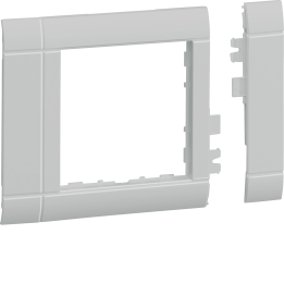 Hager GR0800A7035 Front Plate 55 mod. hfr, 80mm, light grey