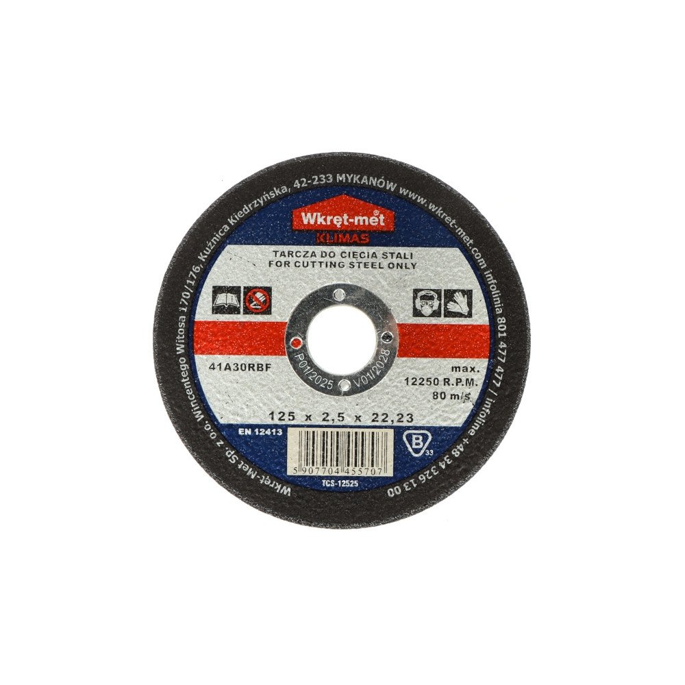 KORUNDILEIKKA TERAKSEN LEIKKAAMISEEN TCS-12525 125 mm WKRET-MET KLIMAS