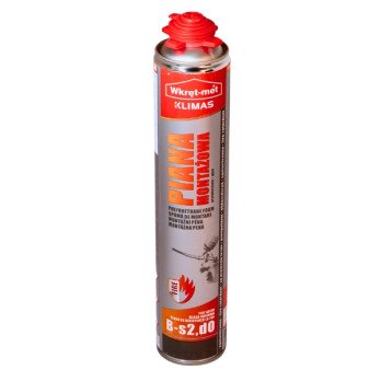 POLYURETHANE FOAM PMPF-750 FIRE RETARDANT FIRE-FOAM CAN 750 ml WKRET-MET KLIMAS