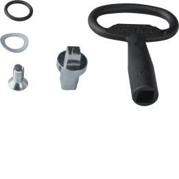 Hager FZ503 Smart Door Lock, kvadrātveida, 6mm, IP44