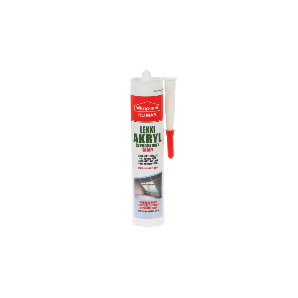 KERGE AKRUULI TAIDIS UAL-310 KASSETT 310 ml VALGE WKRET-MET KLIMAS