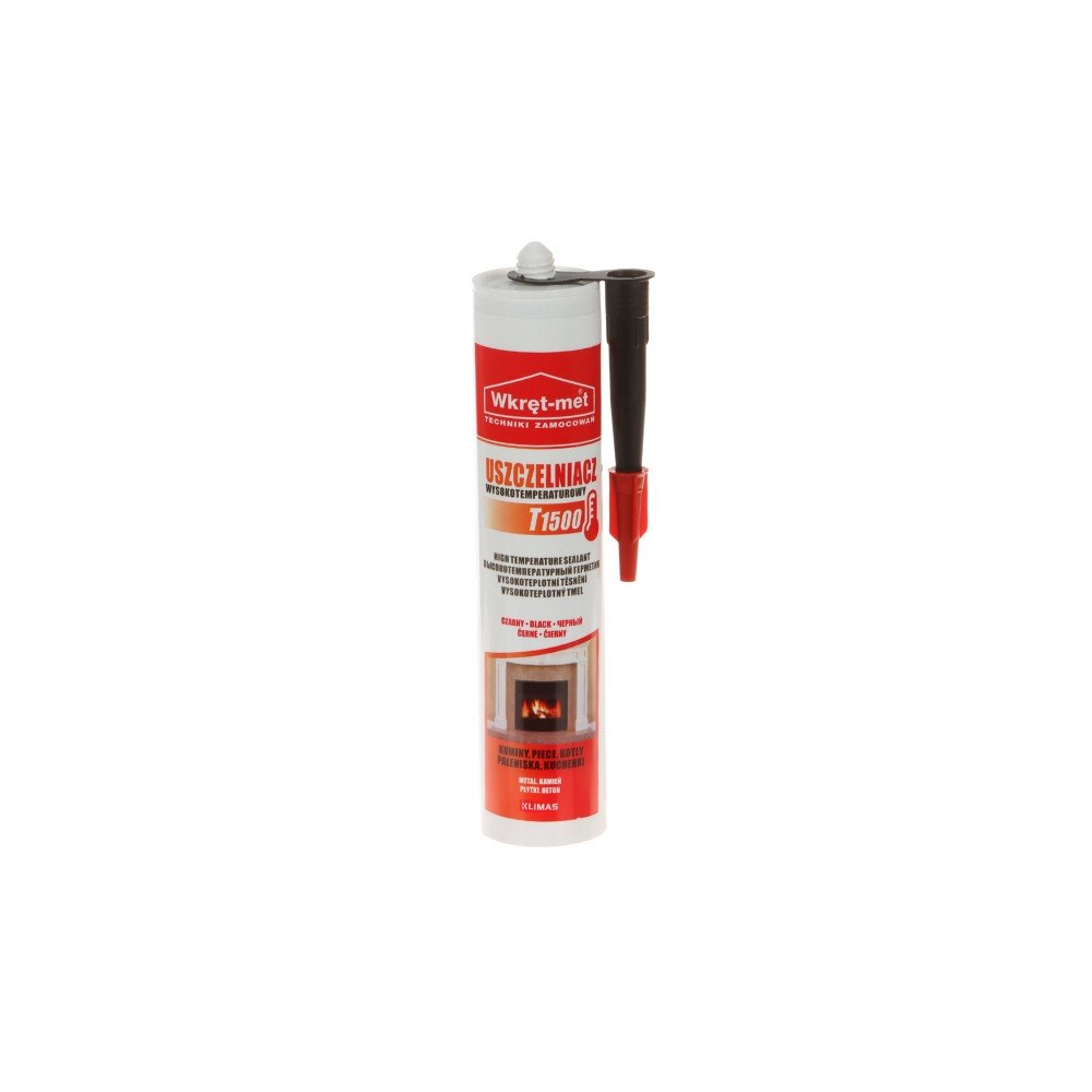 KORKEAN LAMPOTILAN tiivisteaine UWT-310-CZ 310 ml MUSTA WKRET-MET KLIMAS