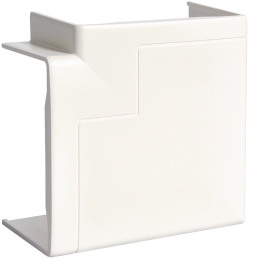 Hager GBD5008559016 Flat Angle for Cable Trunking, Traffic White (RAL 9010)