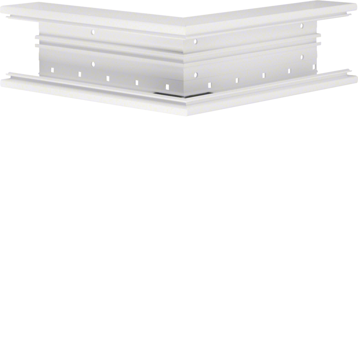 Hager R89229010 External Corner for BR70100 Trunking, Pure White