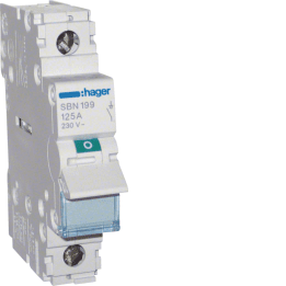 Hager SBN199 1P 125A jungiklio izoliatorius