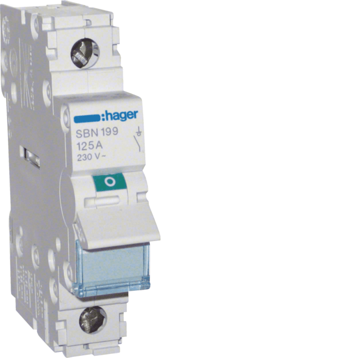 Hager SBN199 1P 125A jungiklio izoliatorius