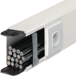 Hager Liféa LF4009009016 Cable Trunking Coupling 40x90mm White + 2 Clips
