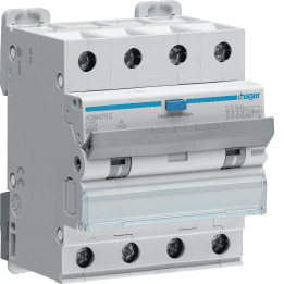 Hager ADM475C RCBO 4P 6kA C-25A 30mA A tipas