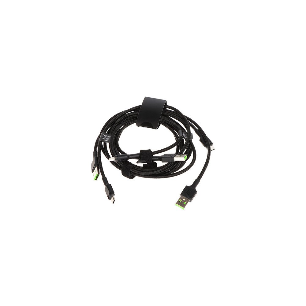 KABELU KOMPLEKTS KABGCSET01-GC Ray 0,3 m, 1,2 m, 2 m Green Cell