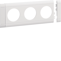 Hager GB080309016 Frontplate 3-gang socket lid 80 tw White