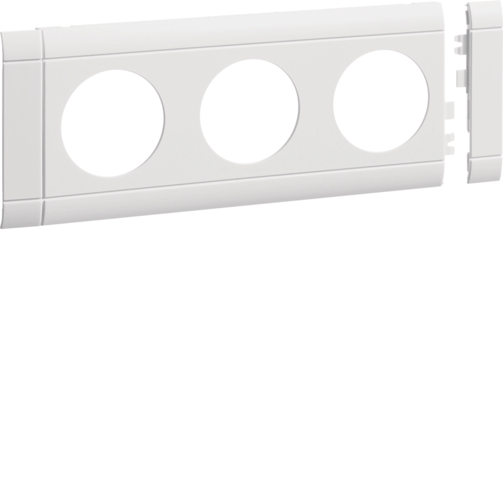 Hager GB080309016 Frontplate 3-gang socket lid 80 tw White