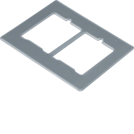 Hager GTVDM062 Support Plate for GTVD2/3 Trunking, 2xRJ45, 18x22.8mm
