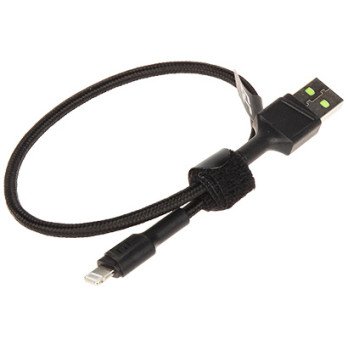 KABELIS KABGC24 USB-A/LIGHTNING PowerStream 0,3 m zala suna