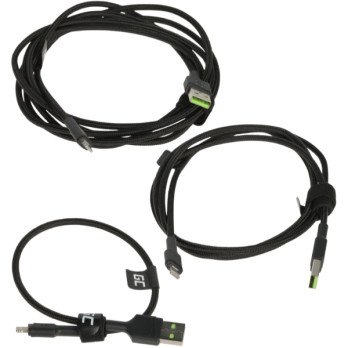 KABELU KOMPLEKTS KABGCSET04 Ray 0,3 m, 1,2 m, 2,0 m Green Cell