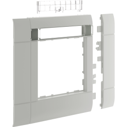 Hager GR1002KA7035 Front Plate 55M, 100mm, Light Grey