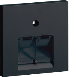 Hager GZUAE2A9011 Central Plate 55 UAE 2-Gang