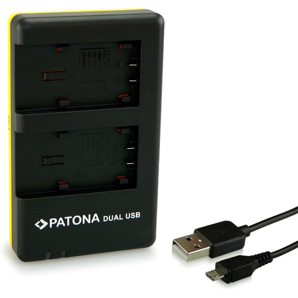 Charger Foto Dual Quick Panasonic VBT180/360 USB